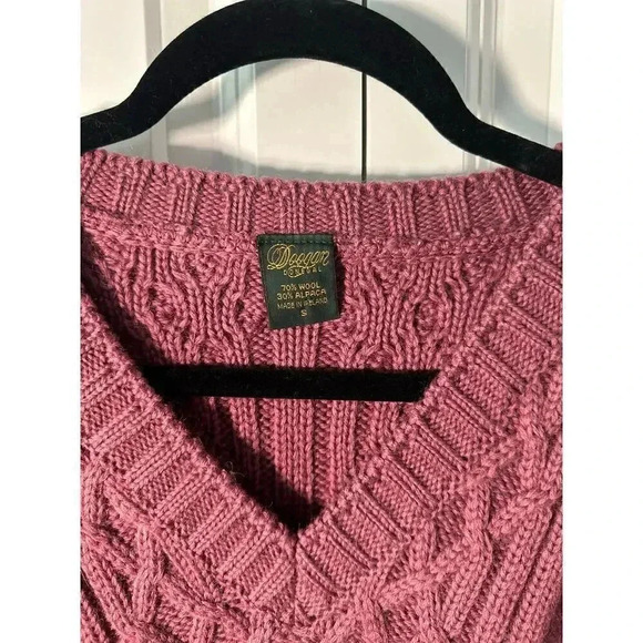 Doogan Donegal | Salmon Pink Sweater | 70% Wool | 30% Alpaca | S | Woolpaca - Picture 3 of 10